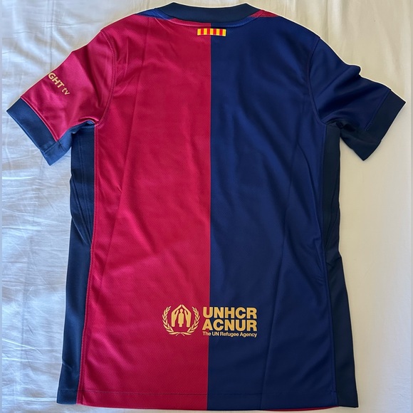 Nike FC Barcelona Dri-Fit 24/25 Home Soccer Jersey FN9153-456. Youth Sz: Medium - Picture 7 of 8